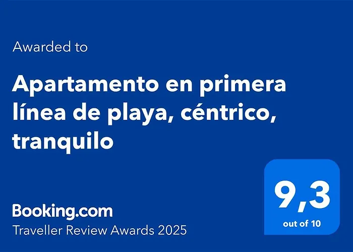 Apartamento En Primera Linea De Playa, Centrico, Tranquilo